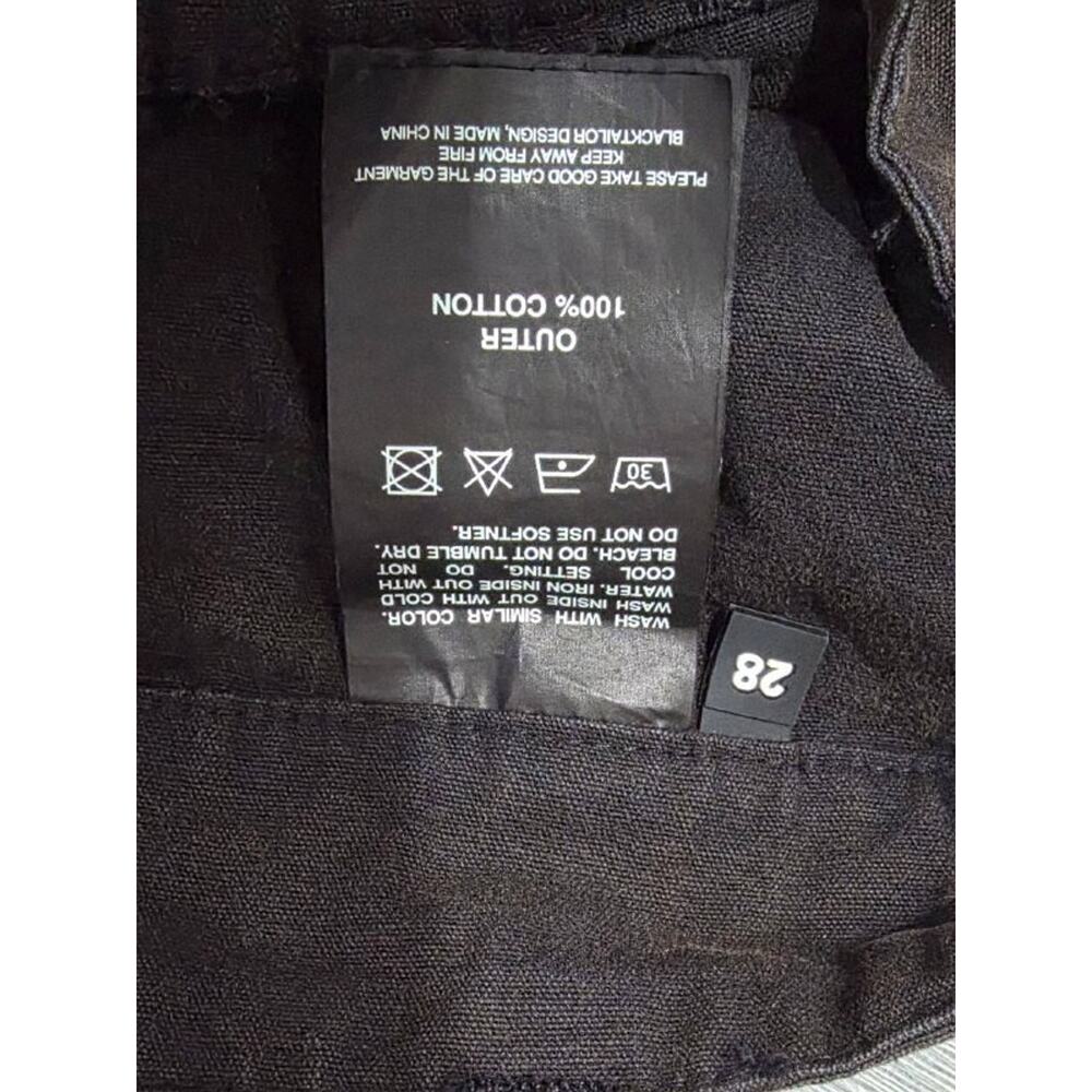 BlackTailor Black cargo 100% cotton workwear Y2K pants Sz 28 A004123 - Picture 9 of 11
